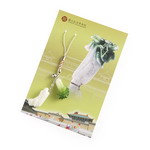Product info: 明信片吊飾組－翠玉白菜