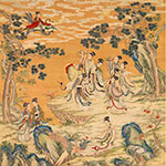 Product info: 複製 畫心 清 緙絲 群仙祝壽