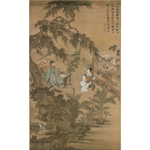 Product info: 複製 畫心 明 唐寅 陶穀贈詞圖