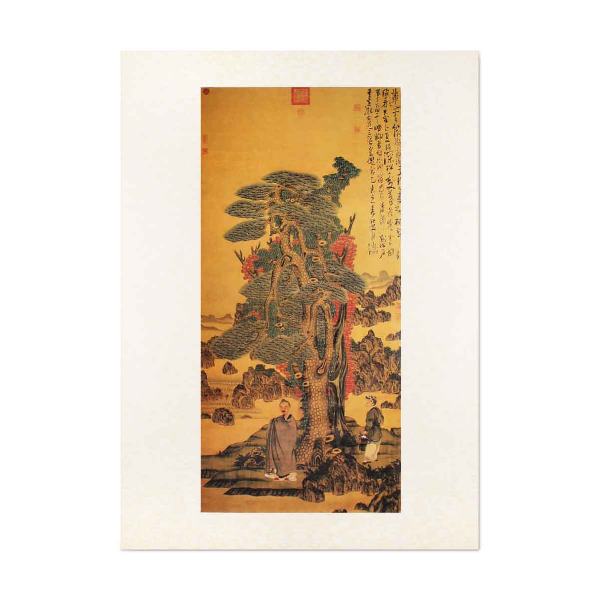 故宮精品網路商城- 明陳洪綬喬松仙壽圖