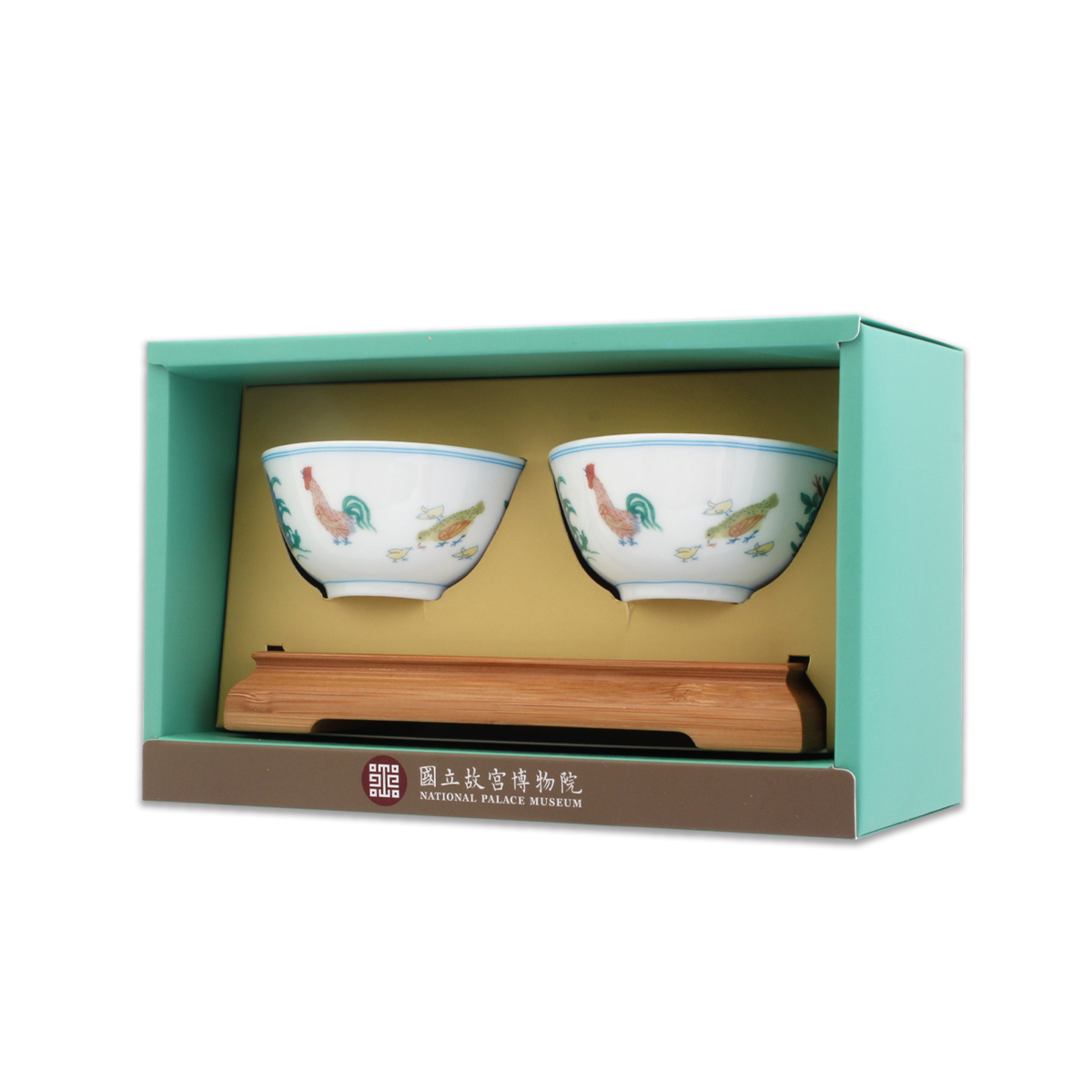 国立故宮博物院オンラインストア - 湯呑み-豆彩鶏缸湯呑みセット
