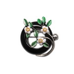 Product info: 紗麗首面花卉胸針