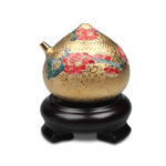 Product info: 金彩梅花水滴壺