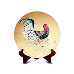 Product info: 法華金彩雞群盤