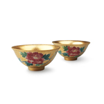 Product info: 法華牡丹金彩雙杯組