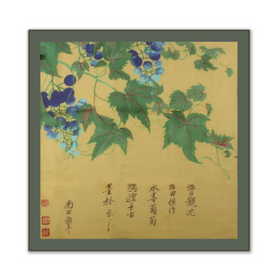 垂蔓葡萄絲巾 50x50 cm