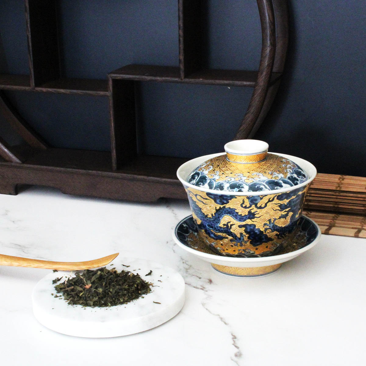 故宮精品網路商城- 仿故宮金地青花雲龍蓋杯 故宮精品網路商城- 仿故宮金地青花雲龍蓋杯