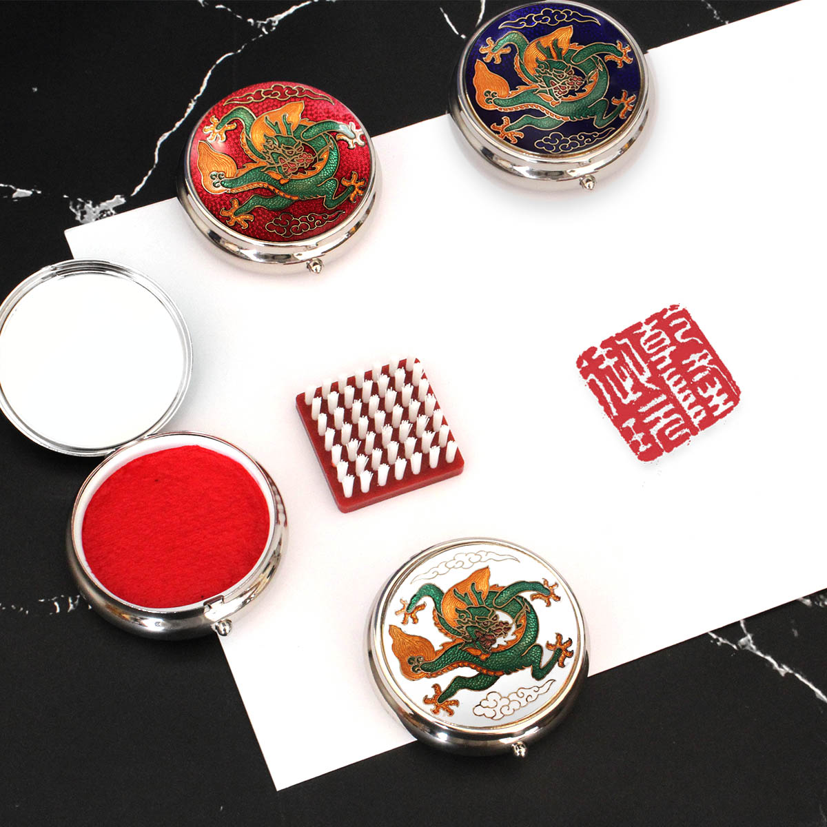 銅製 梅花墨盒 書道墨盒 印泥盒 香盒工芸品 美術品 置物 銅製 梅花墨盒 書道墨盒 印泥盒 香盒工芸品 美術品 置物
