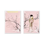 Product info: 多功能書衣小資料夾-梅花仕女