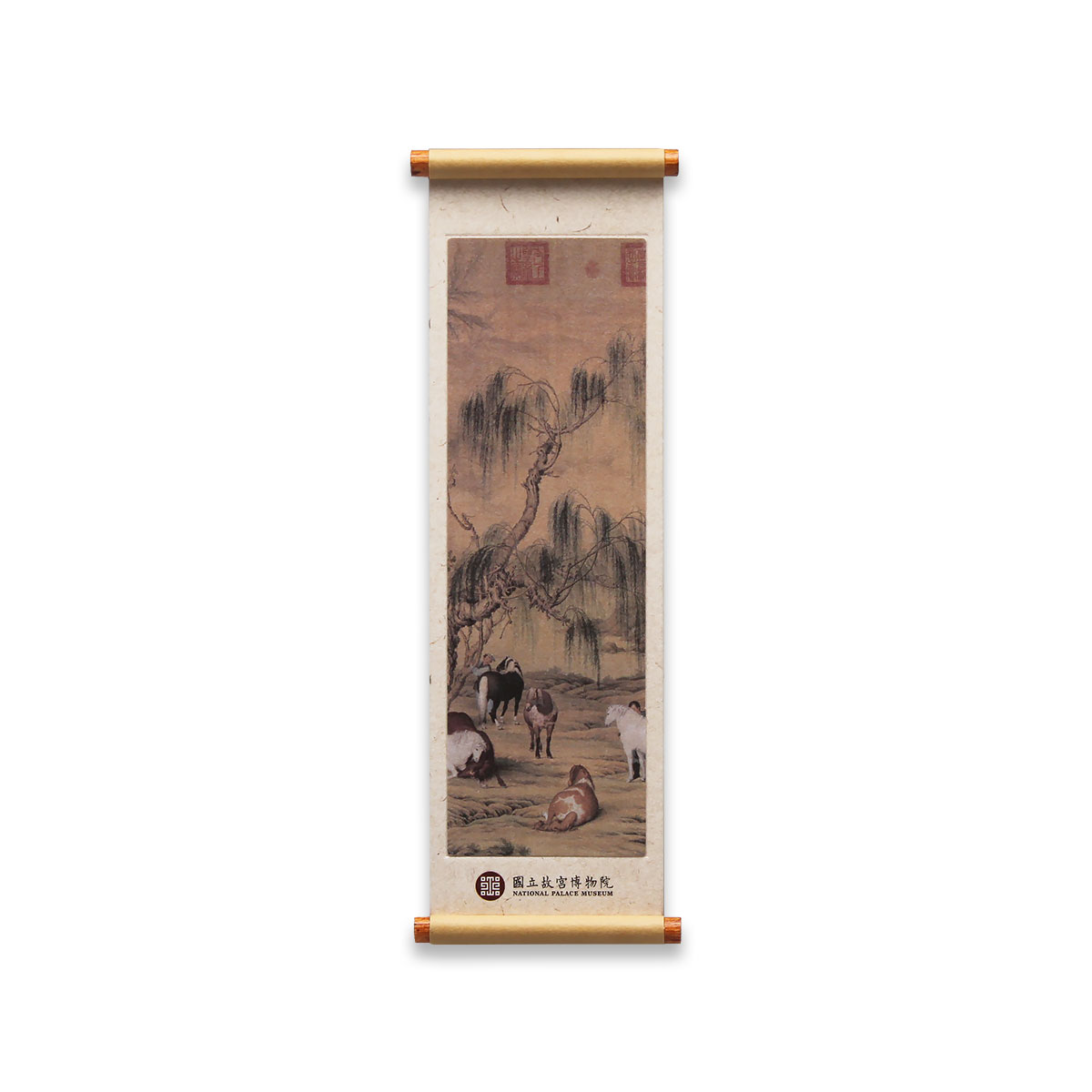 清郎世寧八駿圖軸- 故宮