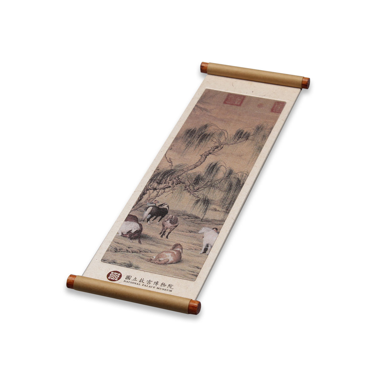 故宮精品網路商城- 八駿圖卷軸磁鐵