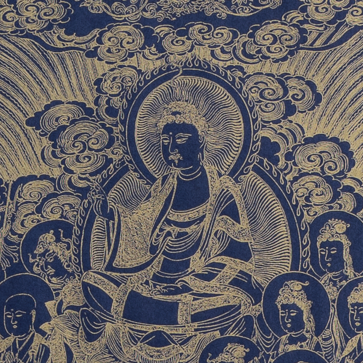 故宮精品網路商城- 妙法蓮華經連相卷一至卷七-元人朱珤畫七幅