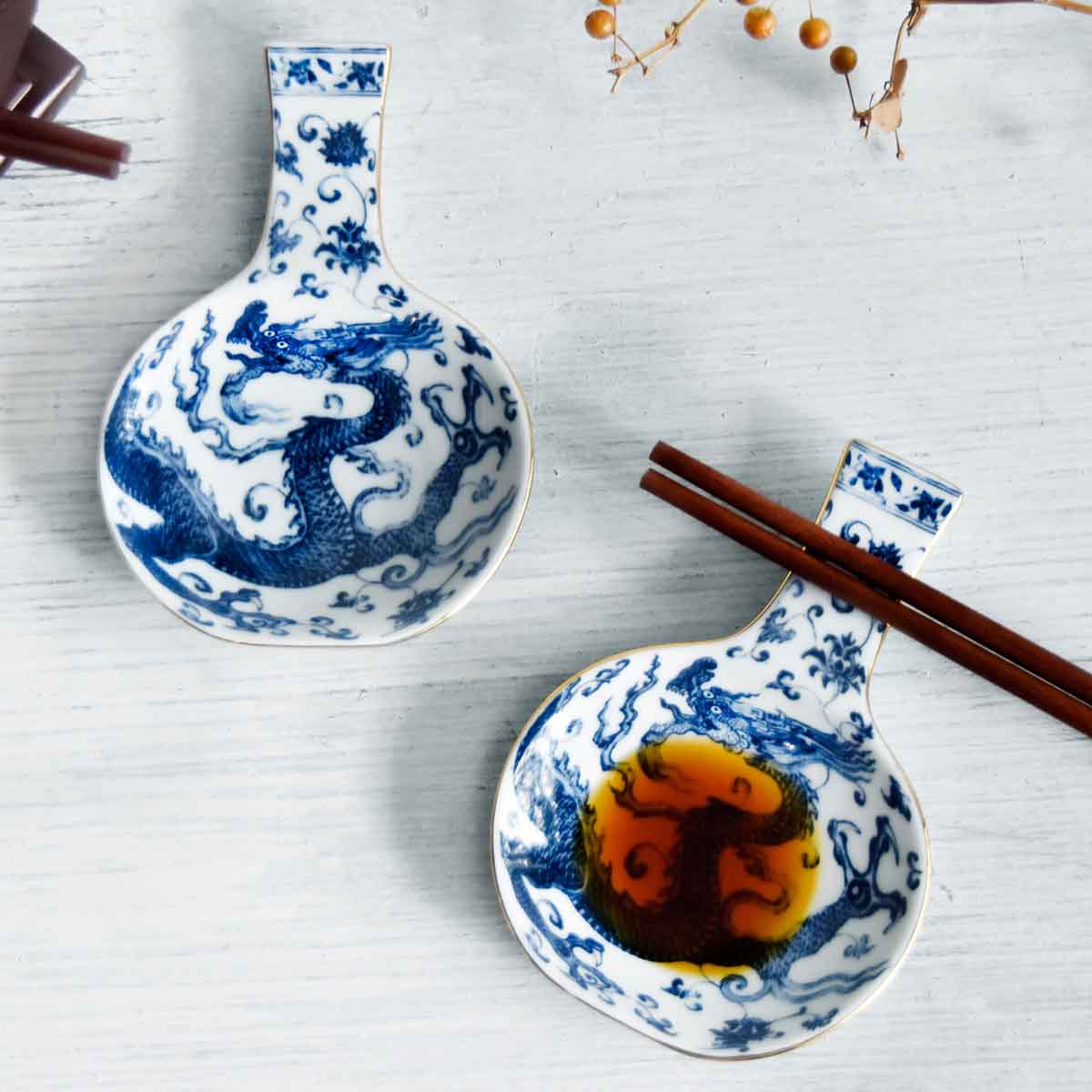 国立故宮博物院オンラインストア - 瓶安蘸福小皿つき箸置き