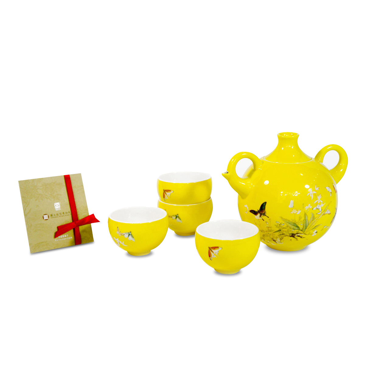 故宮精品網路商城- 百蝶品茗茶具組4人