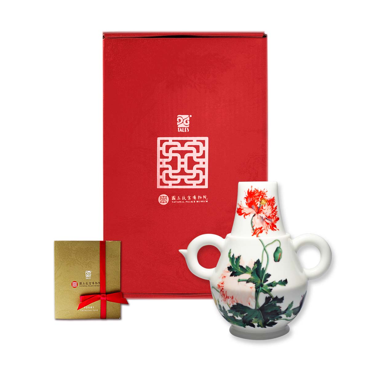 故宮精品網路商城- 華瓶春芳-仙萼長春雙耳套壺