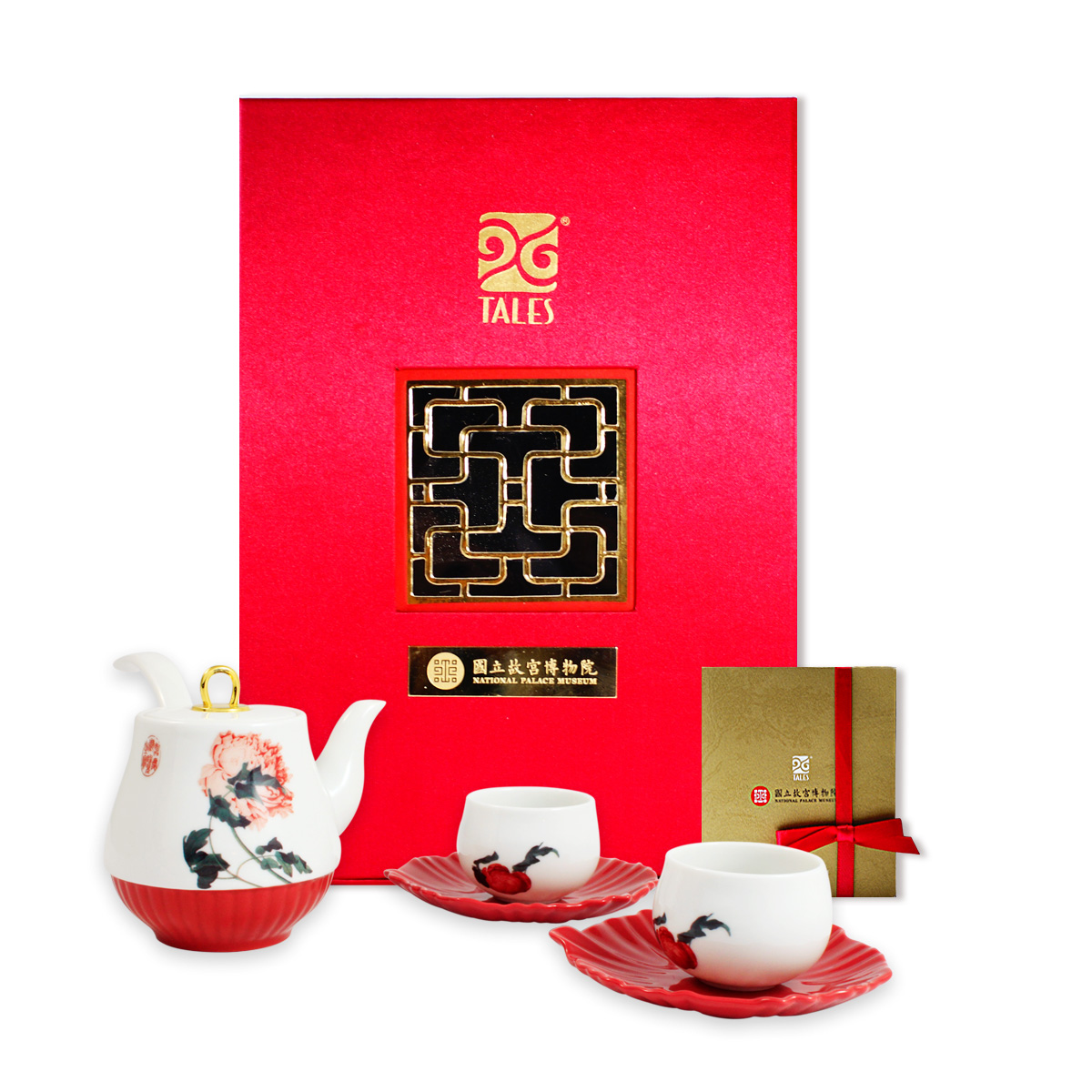 故宮精品網路商城- 露滋-仙萼長春品茗茶具組(2人)