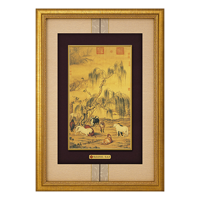 典藏 黃金畫-八駿圖
