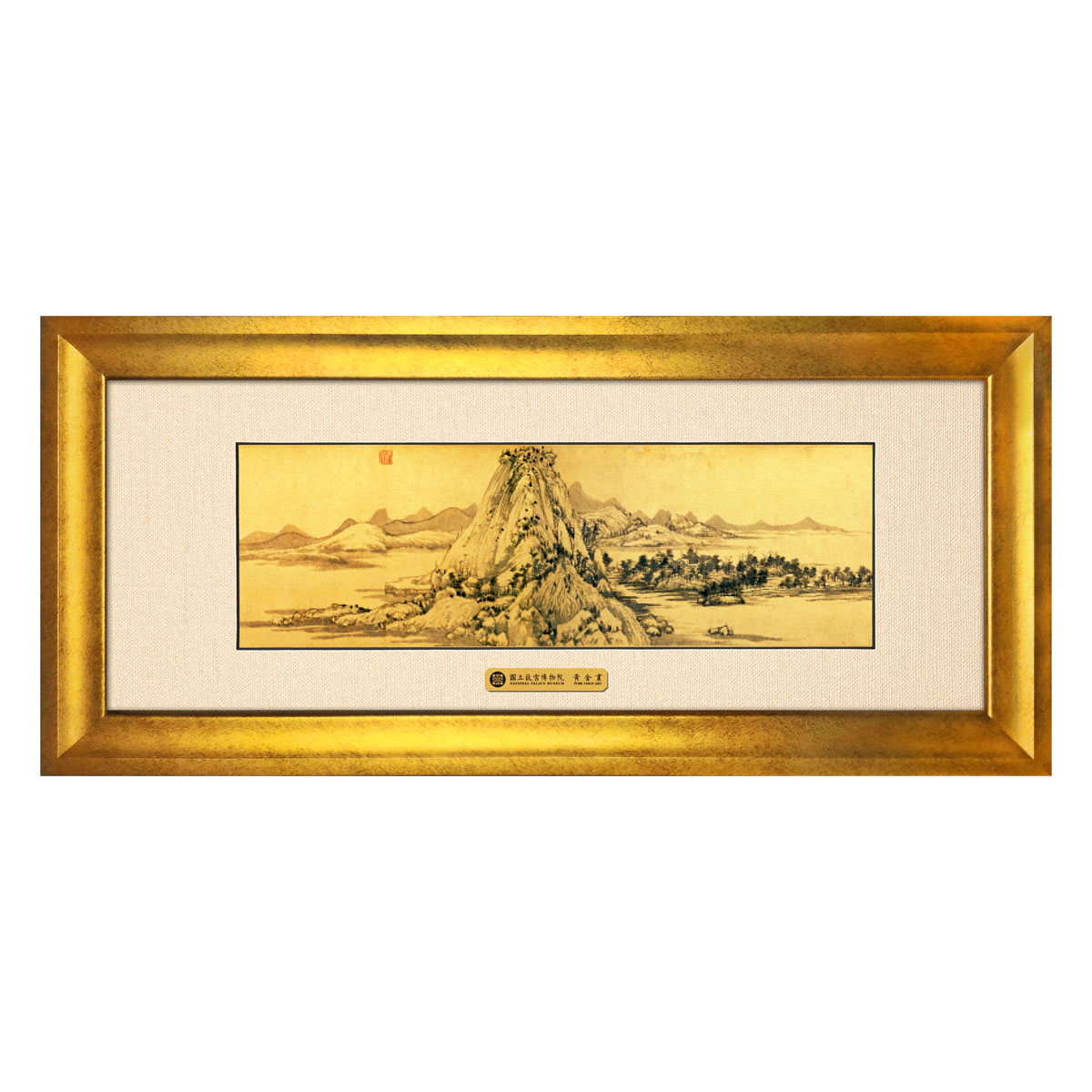 故宮精品網路商城- 喜氣黃金畫-富春山居圖
