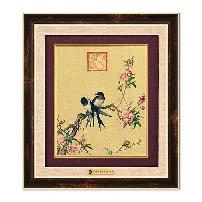 Product info: 錦繡F黃金畫－仙萼長春冊 桃花