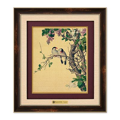 Product info: 錦繡F黃金畫－仙萼長春冊 紫白丁香