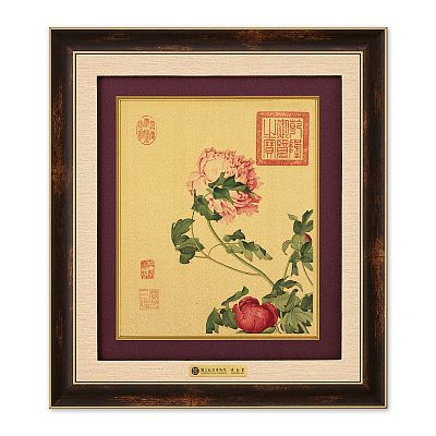 Product info: 錦繡F黃金畫－仙萼長春冊 牡丹