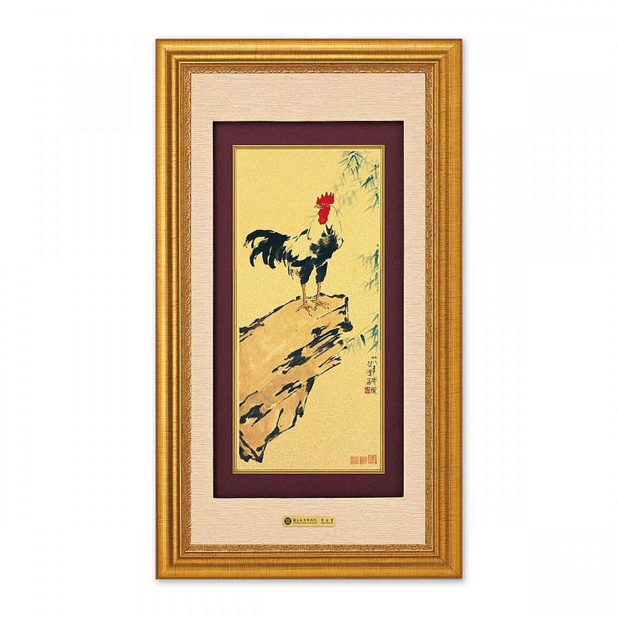 故宮精品網路商城- 富貴S黃金畫-篆書阿彌陀佛