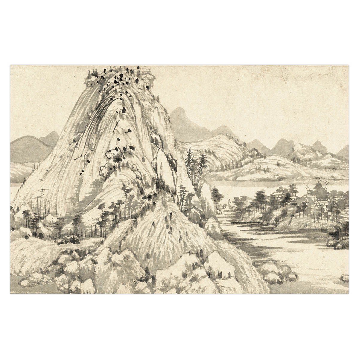 故宮精品網路商城- 黃公望富春山居圖·山光水色明信片