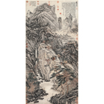 Product info: 複製 畫心 明 沈周 廬山高(S)