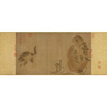 Product info: 複製 畫心 宋 易元吉 猴貓圖