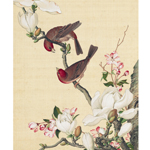 Product info: 複製 畫心 郎世寧畫仙萼長春海棠玉蘭
