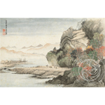 Product info: 清 惲壽平王翬  法范寬山水