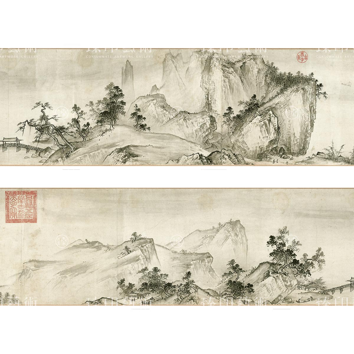 真作 絵画 尾形松仙 日本画6号 赤富士 壮大風景 箱 黄袋入 M104の入札履歴 - 入札者の順位