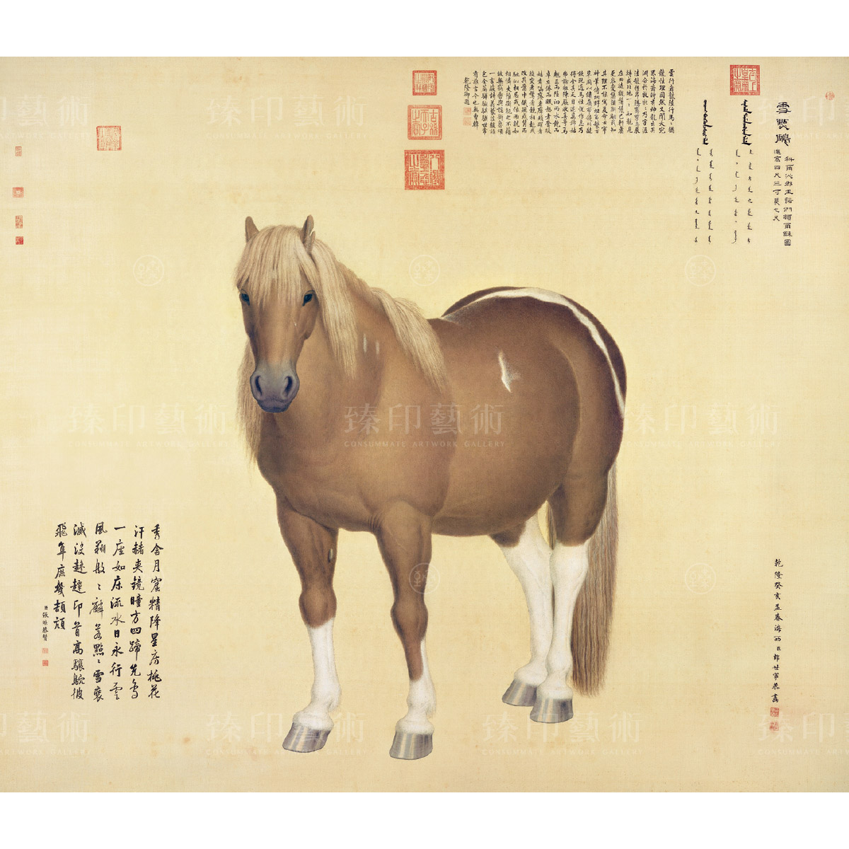故宮精品網路商城- 複製清郎世寧雪點鵰畫心S