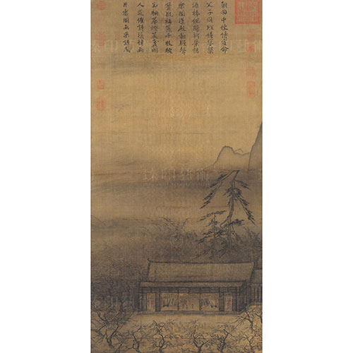 複製 畫心 宋馬遠華燈侍宴圖