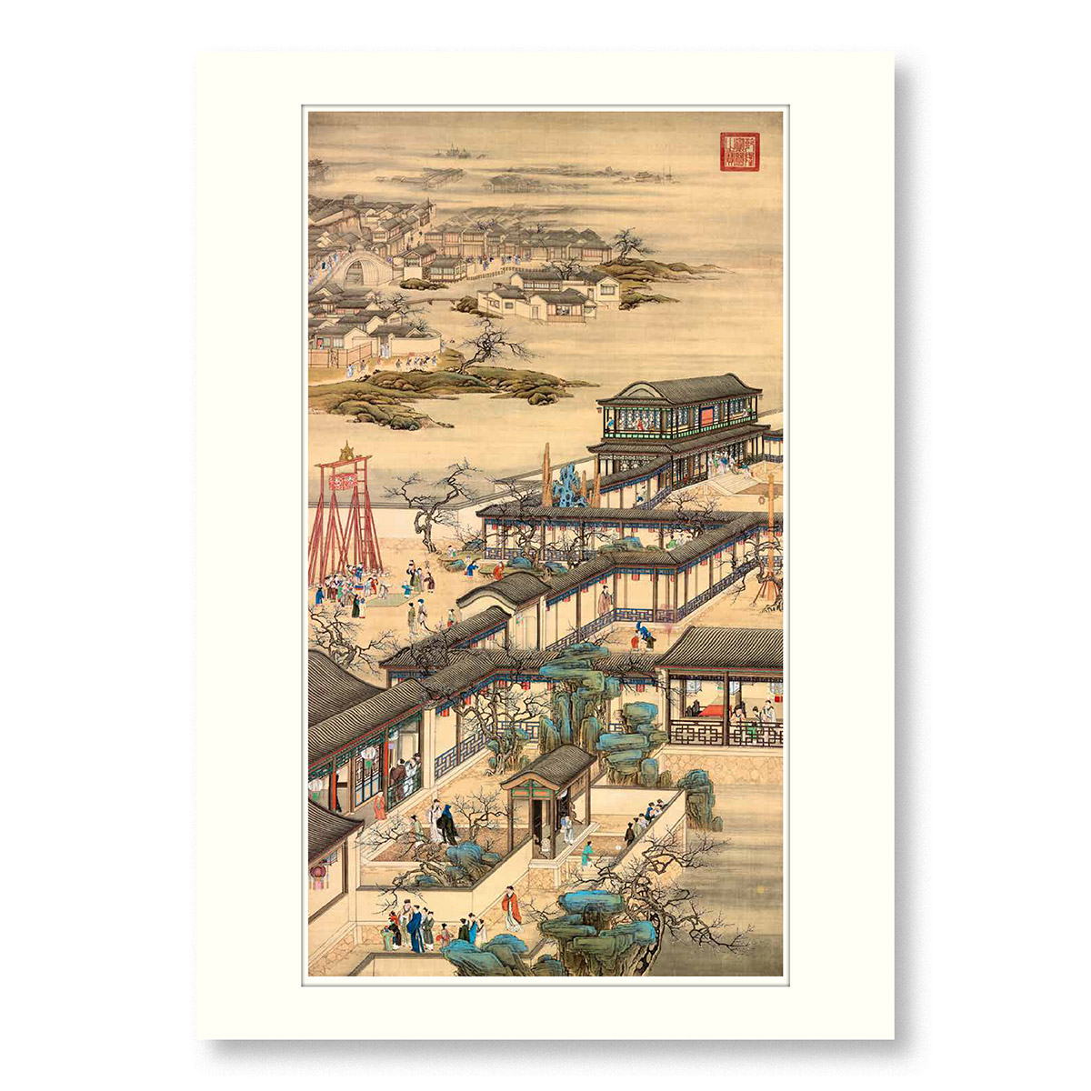 故宮精品網路商城- B4小畫片清畫院畫十二月月令圖一月