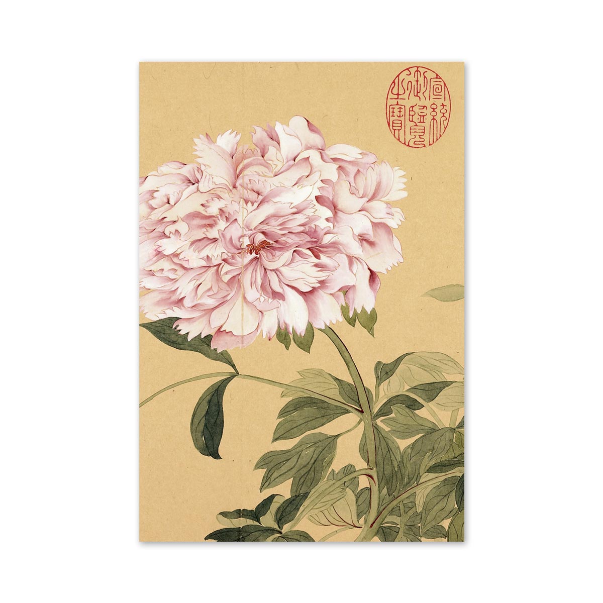 故宮精品網路商城- 惲壽平牡丹明信片