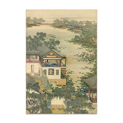 明信片-十二月月令圖 六月