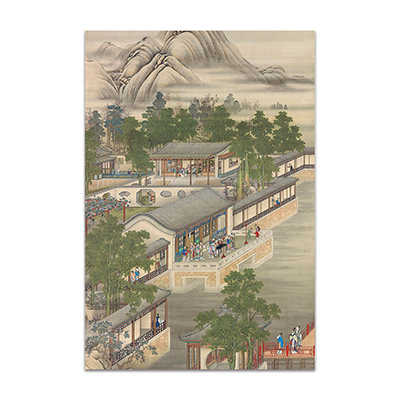 明信片-十二月月令圖 七月