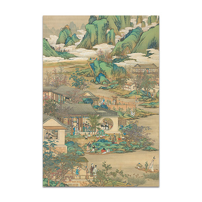 明信片-十二月月令圖 九月