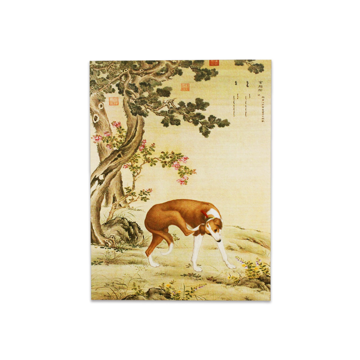 故宮精品網路商城- 明信片-畫十駿犬金翅獫