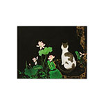Product info: 明信片-畫耄耋同春 蓮花貍奴