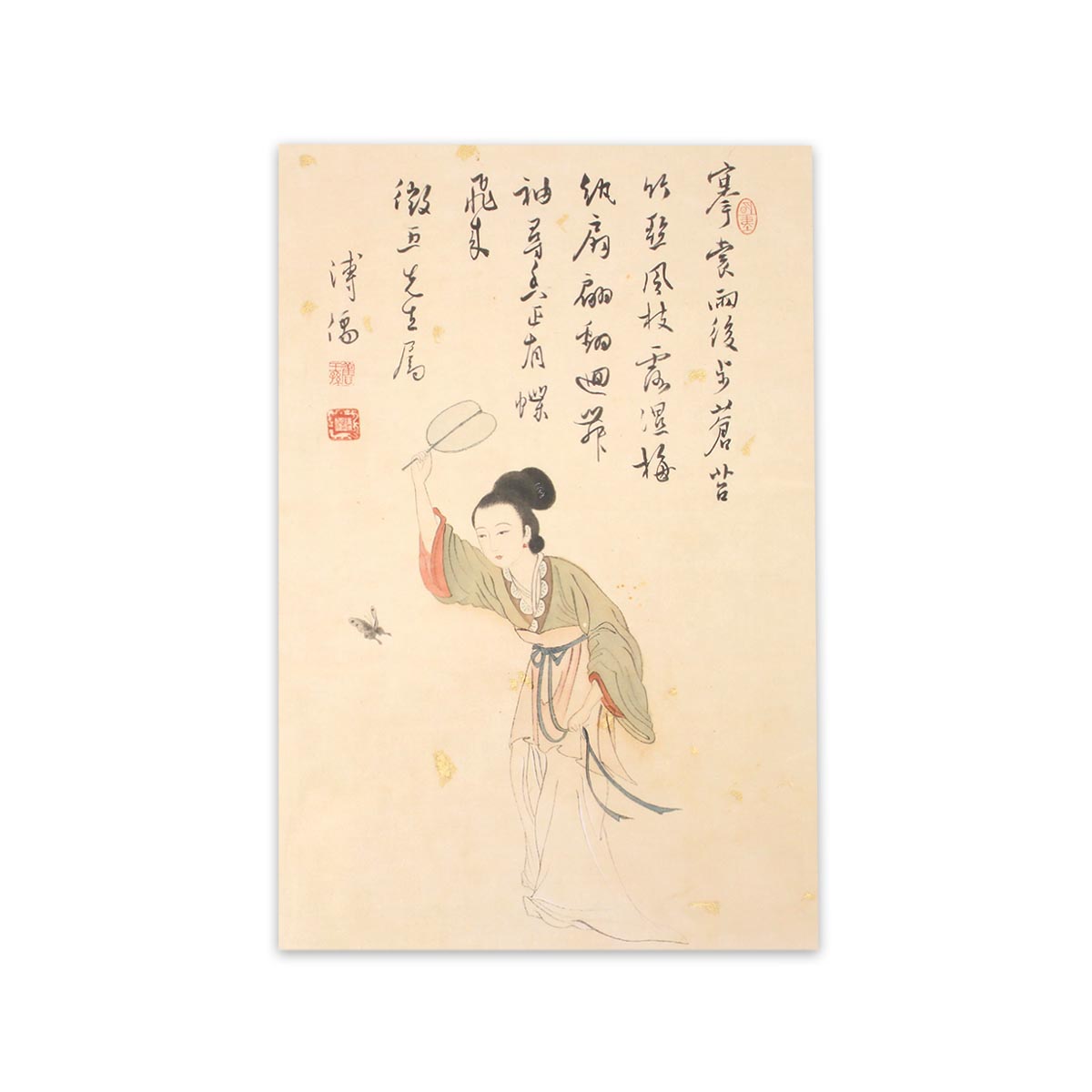 故宮精品網路商城- 民國溥儒仕女圖軸明信片
