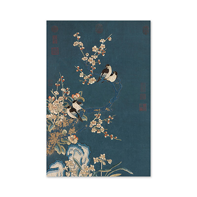 明信片：繡先春四喜