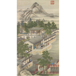 Product info: 複製 畫心 清畫院畫十二月月令圖七月