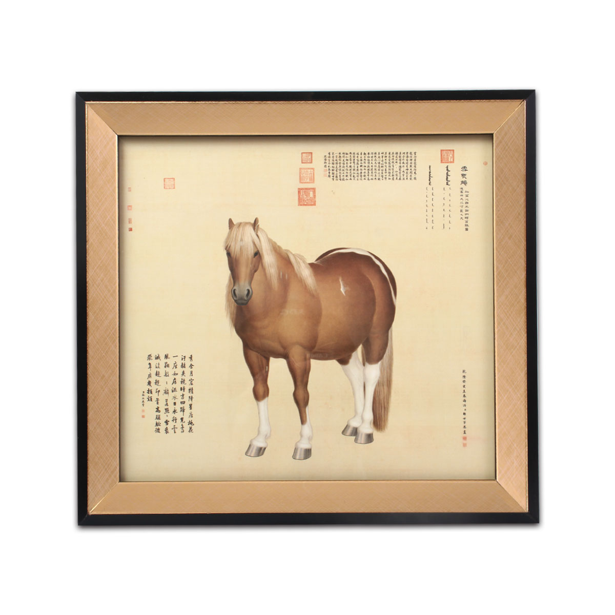 故宮精品網路商城- 藝術框畫-雪點鵰