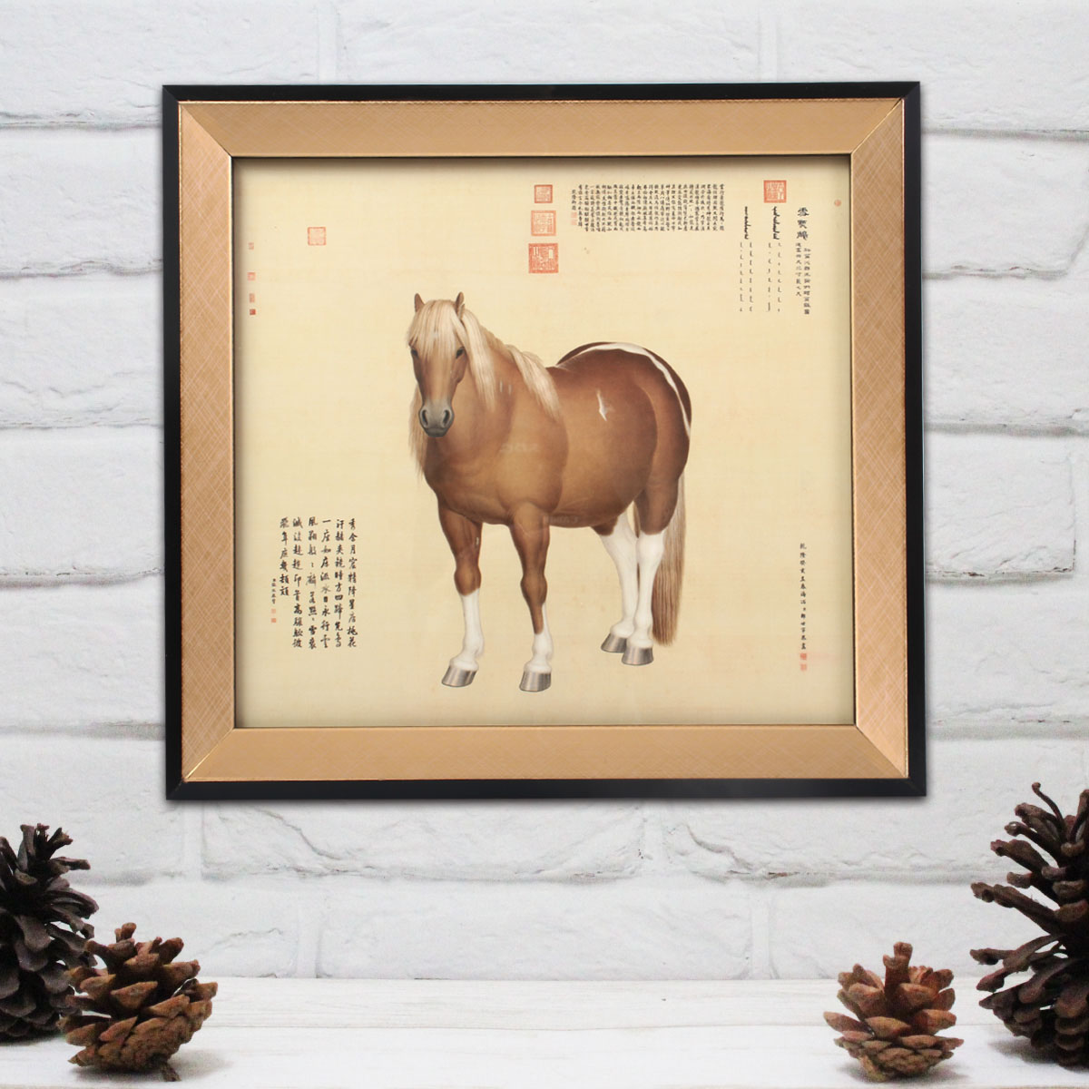 故宮精品網路商城- 藝術框畫-雪點鵰