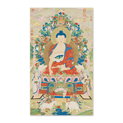 畫心:清 姚文瀚 畫釋迦牟尼佛　軸