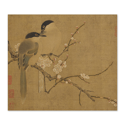茶】二玄社 宋 馬遠 雪灘雙鷺図 軸 故宮博物院 中華民国 美術品