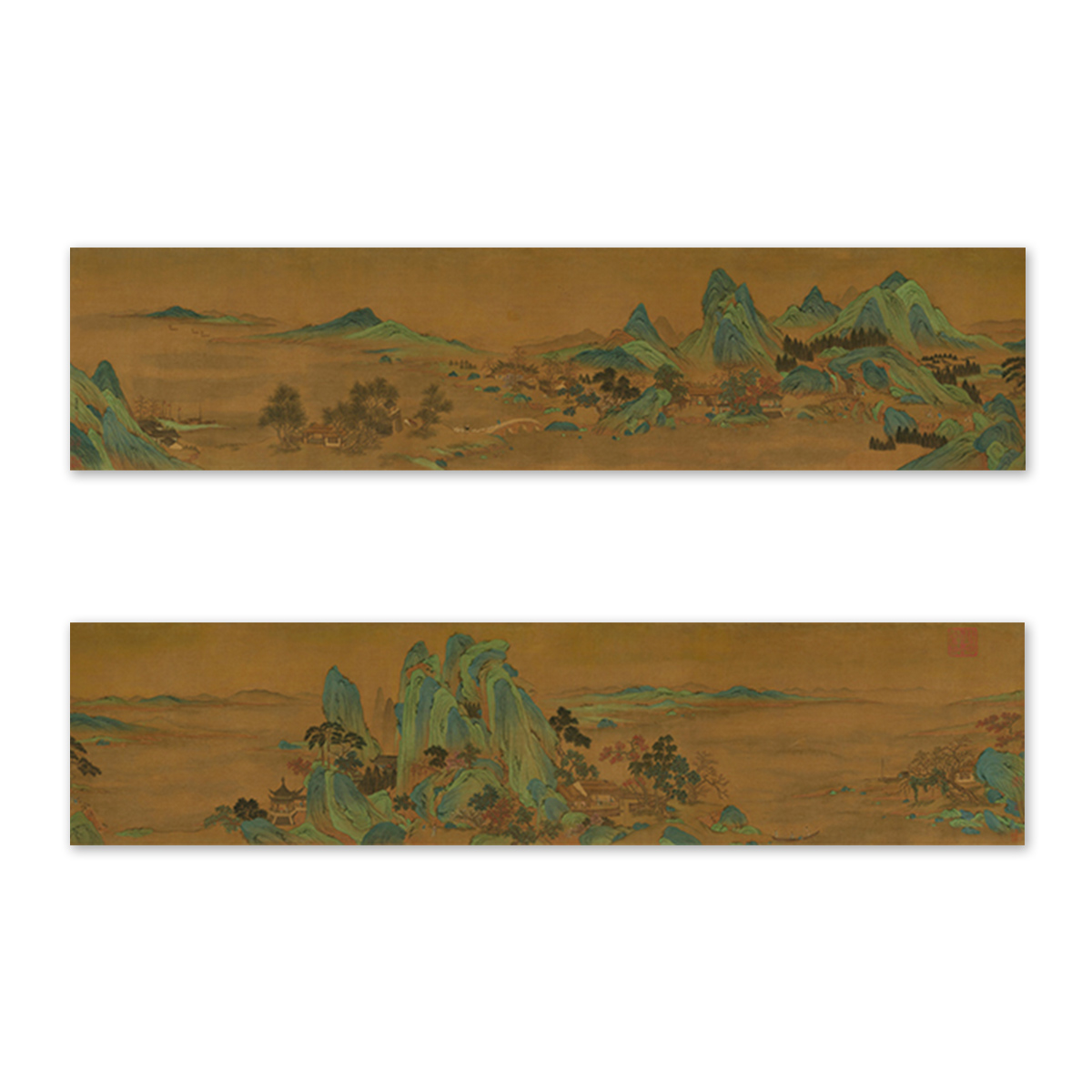 故宮精品網路商城- 畫心:宋趙伯駒秋山萬里卷