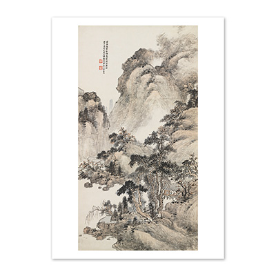 圖卡:民國 蕭俊賢 山水　軸